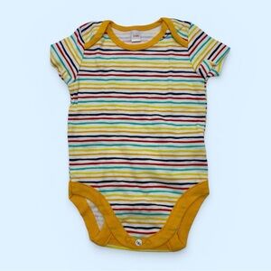 Lily & Jack Rainbow Stripe Baby Bodysuit Onesie 3-6M NWOT Extendable Snap